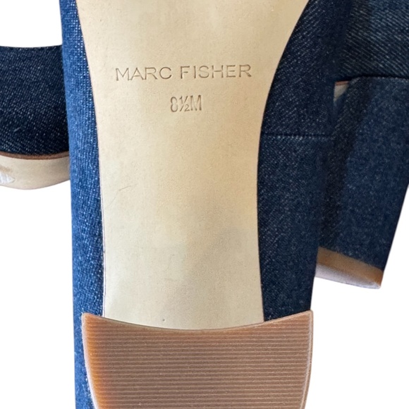Womens Marc Fisher Heels.  Size: 8 1/2M Color: Blue - Picture 4 of 6